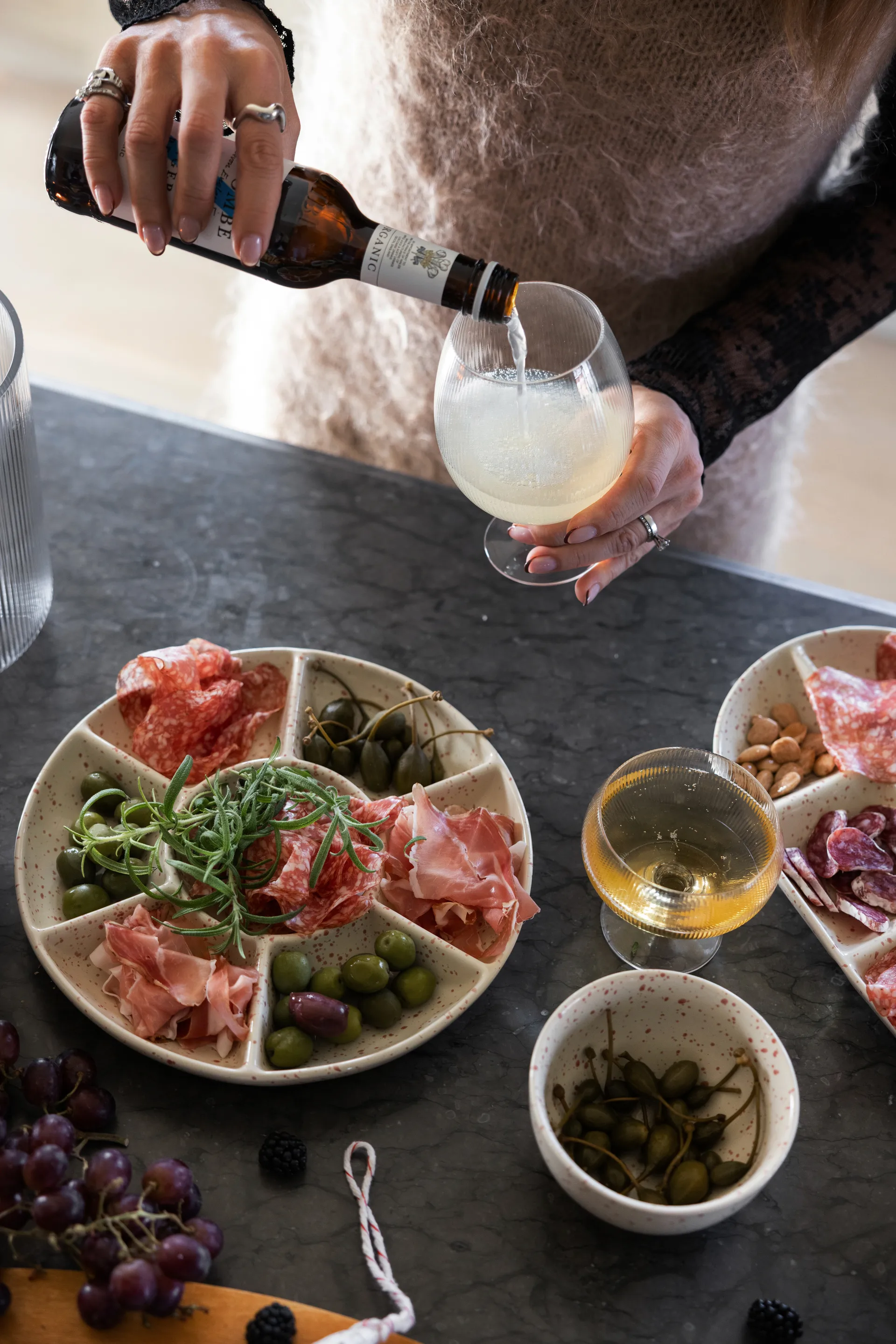 Ciotola Ditte confezione da 2, Beige-bordeaux Sagaform