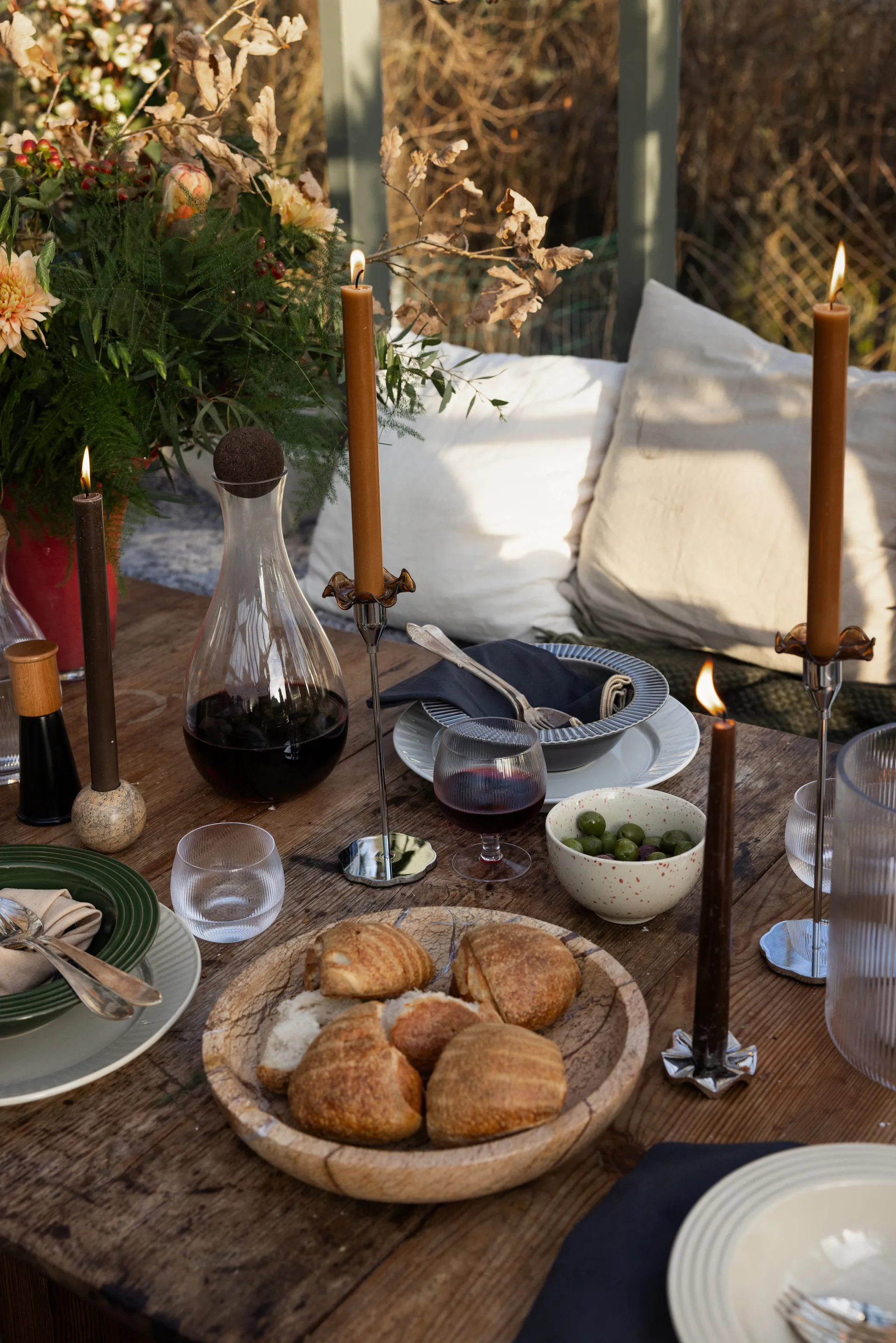 Ciotola grande Sten Ø28 cm, Marmo forestale marrone Sagaform