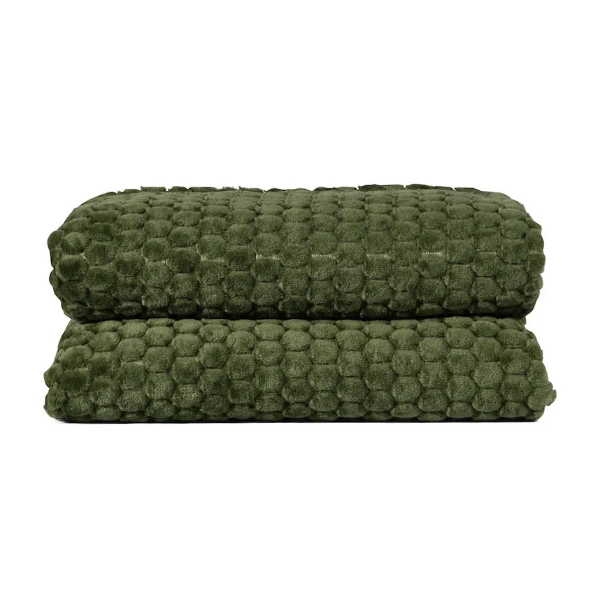 Coperta in pile Maja, Verde Sagaform