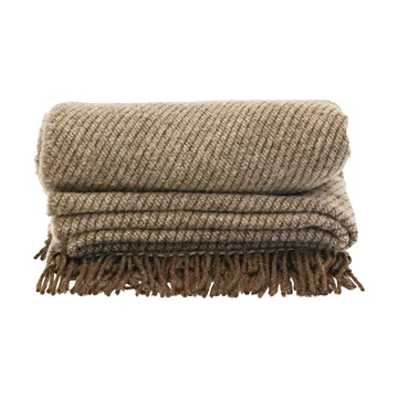 Coperta Ulli 130x170 cm - Marrone a righe - Sagaform