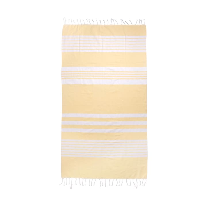 Ella hamam asciugamano da bagno a righe 145x250 cm - Giallo - Sagaform