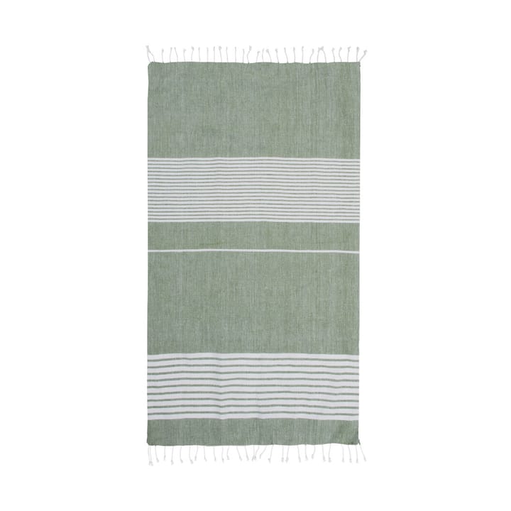 Ella hamam asciugamano da bagno a righe 145x250 cm - Verde - Sagaform