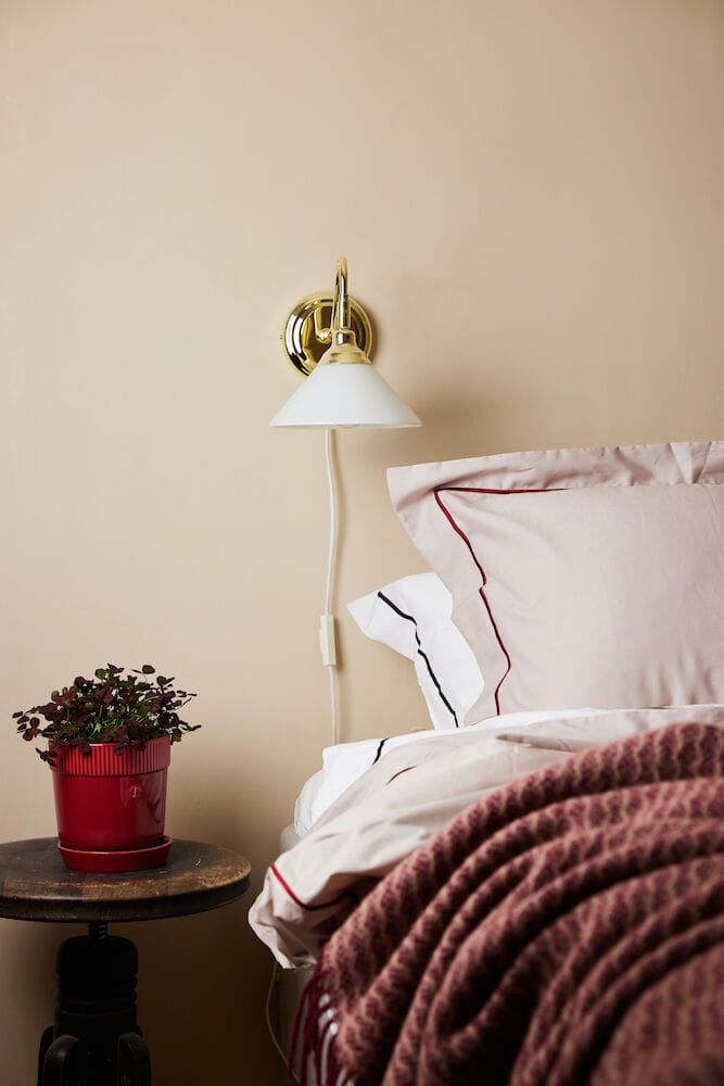 Federa Carl 50x60 cm, Beige-rosso vino Sagaform