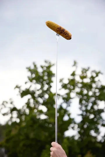 Forcella per salsicce Fredde retrattile - Rostfritt stål-gummiträ - Sagaform