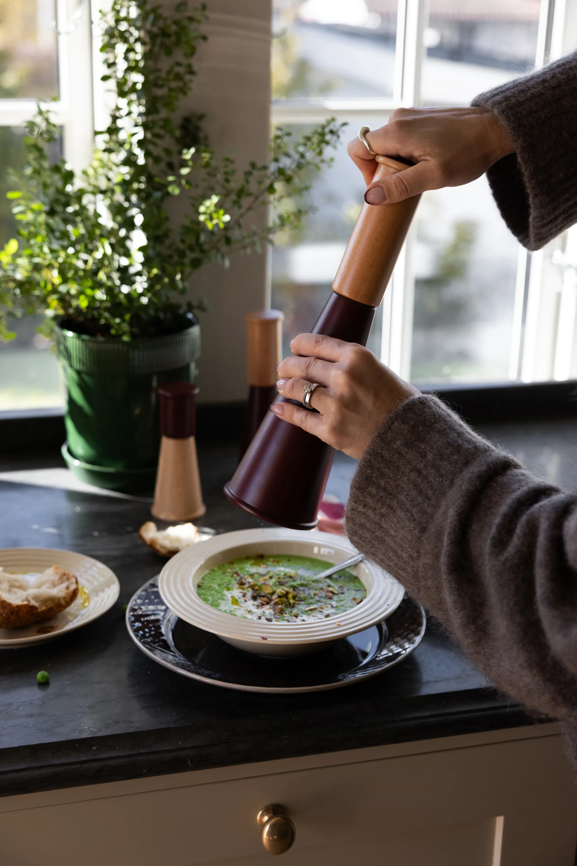 Macina sale e pepe Gurken grande 32 cm, Rosso-marrone Sagaform