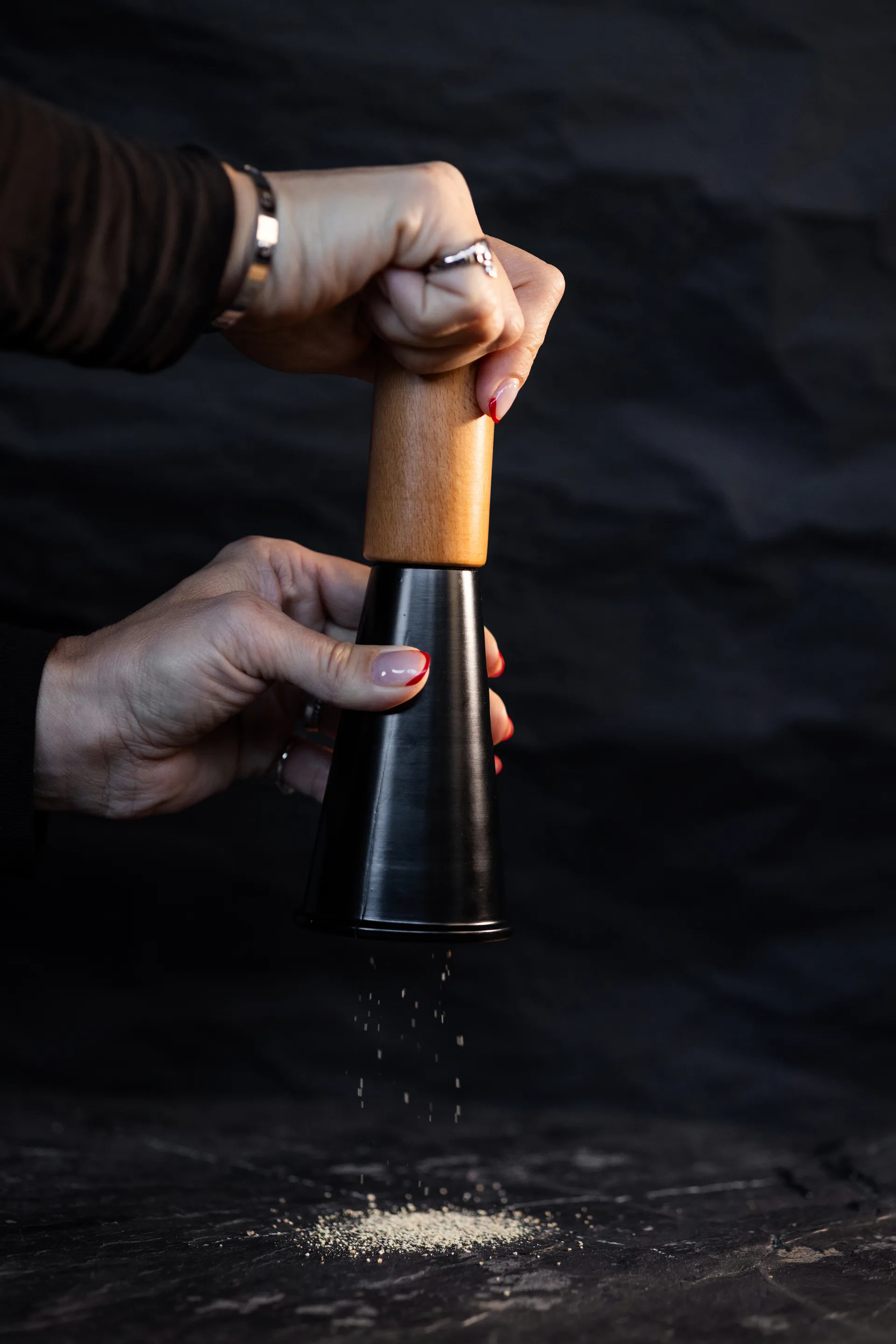 Macina sale e pepe Gurken medio 20,5 cm, Nero-marrone Sagaform