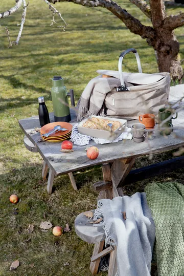 Plaid in lana Ulle - Beige-marrone - Sagaform