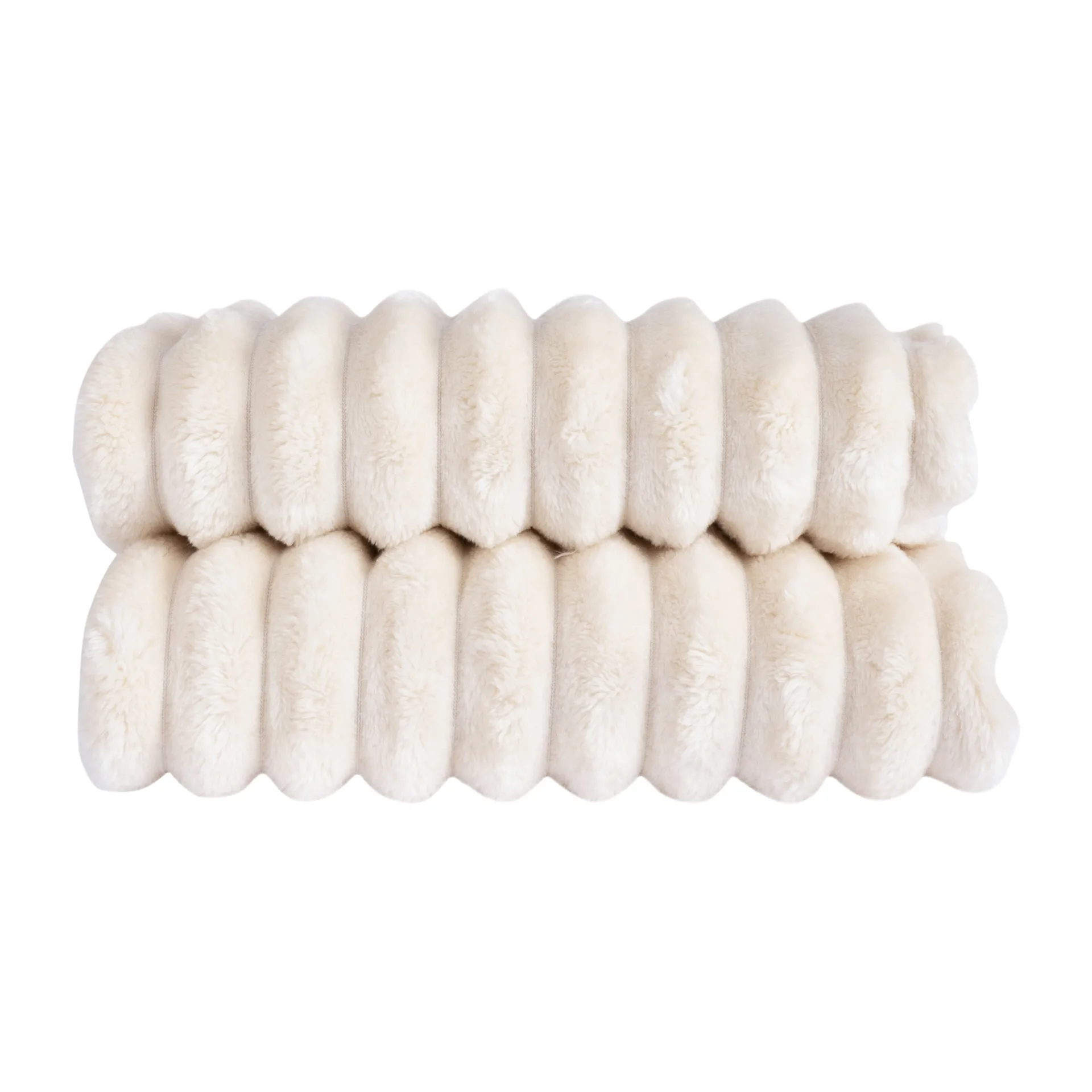 Plaid in pile Ester, Bianco osso Sagaform