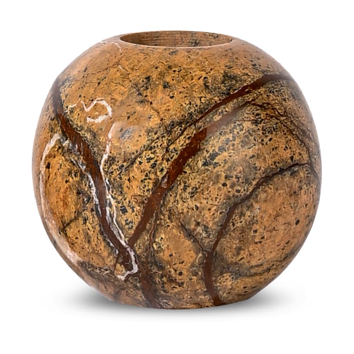 Portacandele Sten Ø6 cm - Marmo forestale marrone - Sagaform