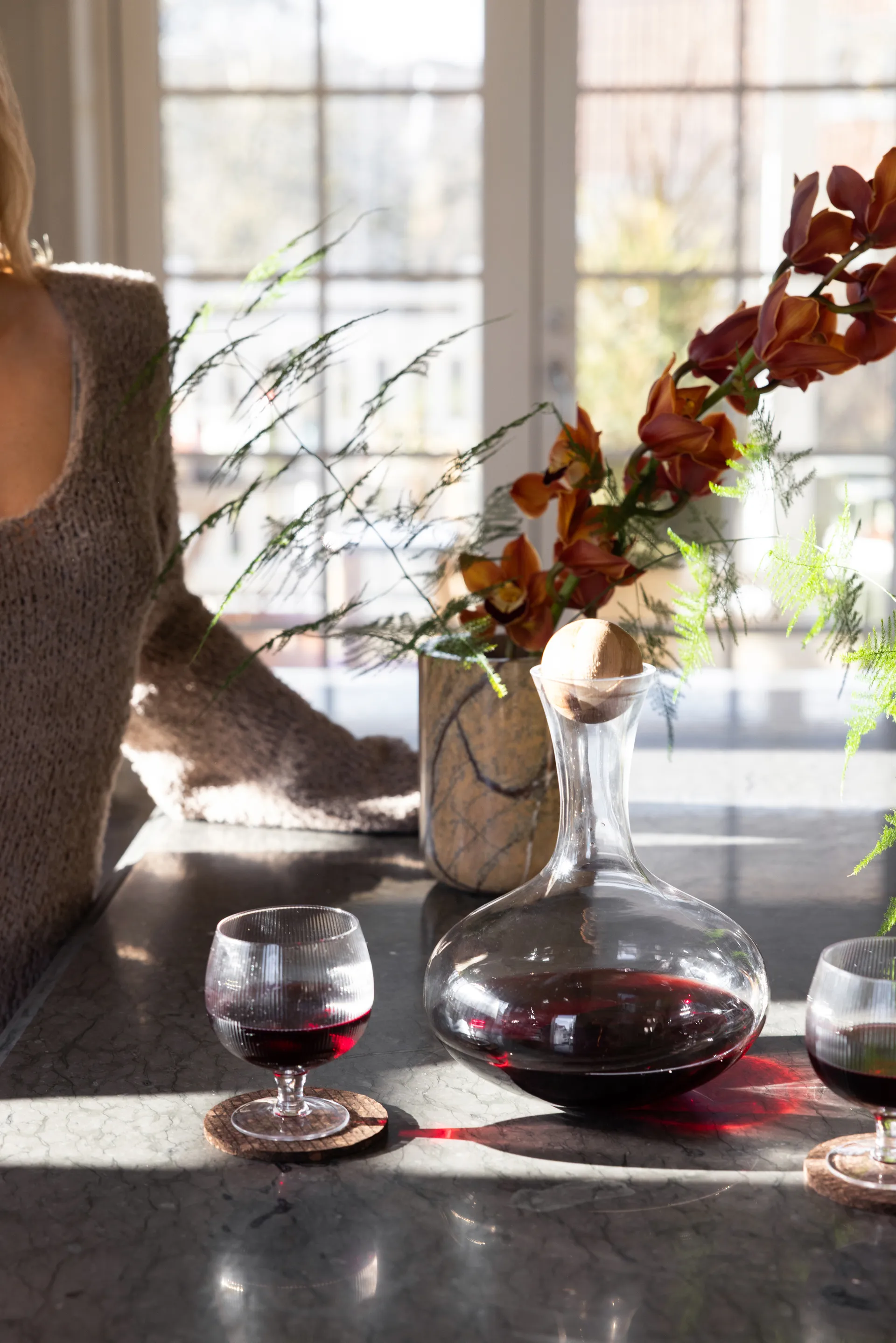 Secchiello per vino Sten Ø 12,5 cm, Marmo forestale marrone Sagaform