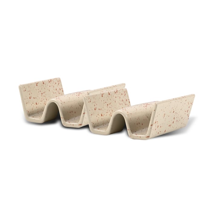 Supporto per taco Ditte confezione da 2 - Beige-bordeaux - Sagaform