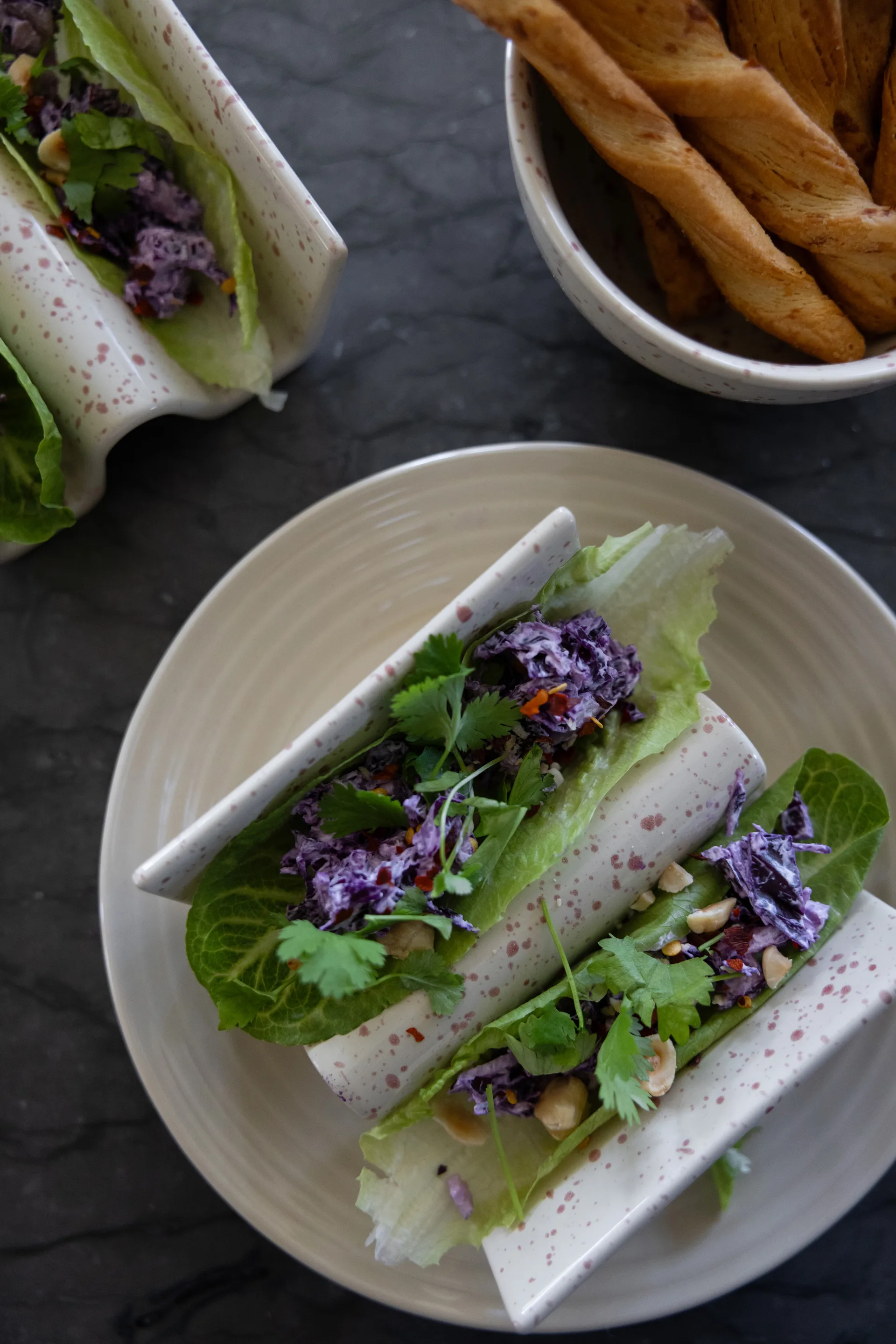 Supporto per taco Ditte confezione da 2, Beige-bordeaux Sagaform