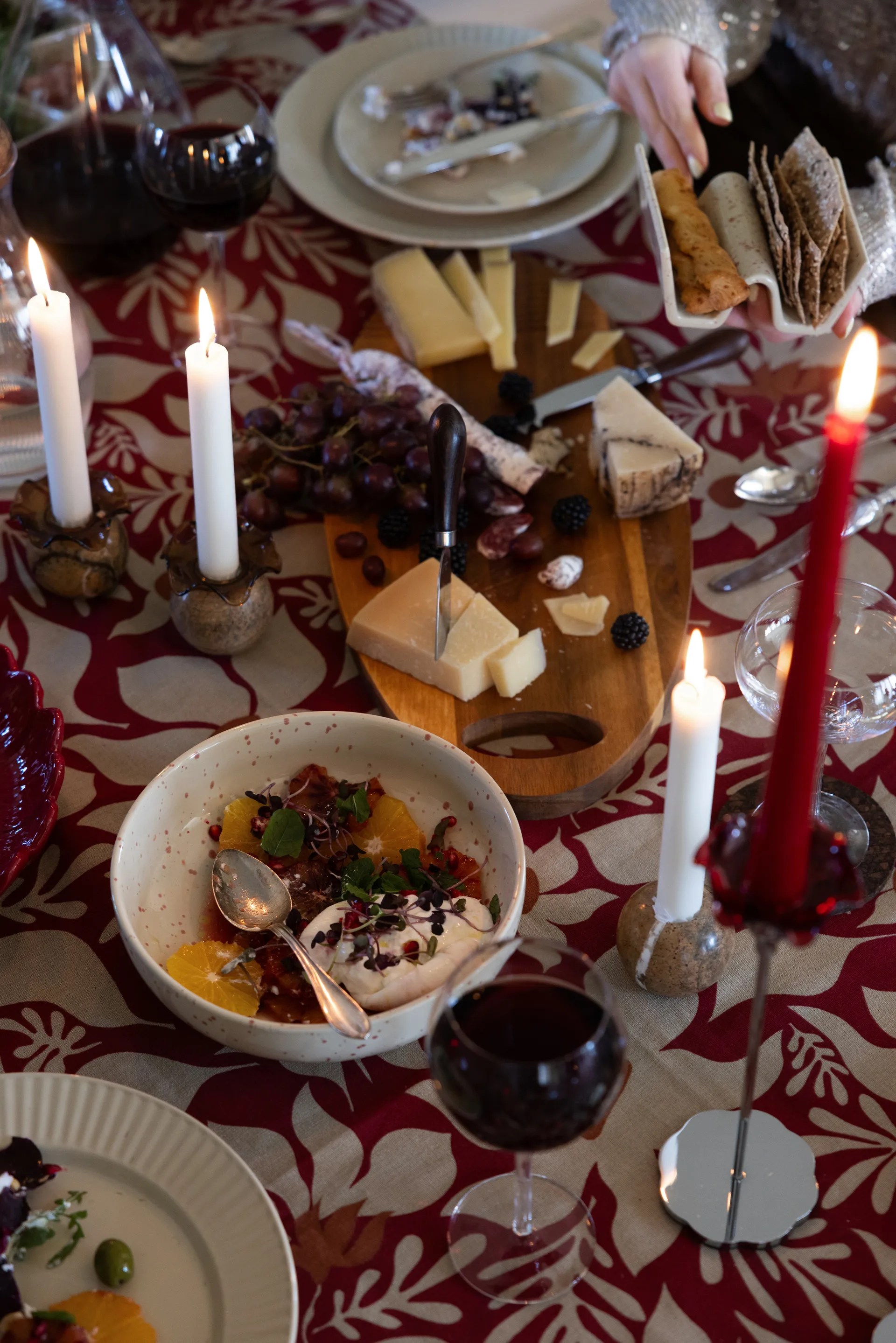 Supporto per taco Ditte confezione da 2, Beige-bordeaux Sagaform