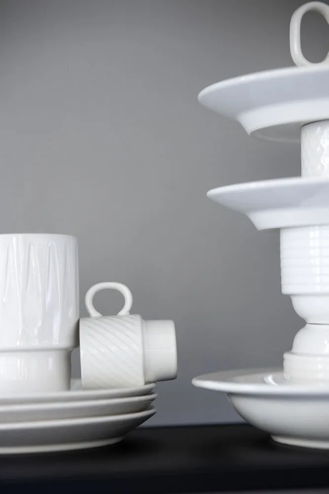 Tazza da caffè Coffee & More, confezione da 2, Bianco Sagaform