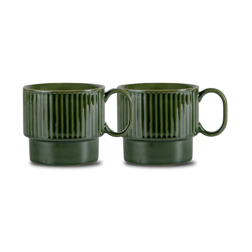 Tazza da tè Coffee & More set da 2 pezzi, Verde Sagaform