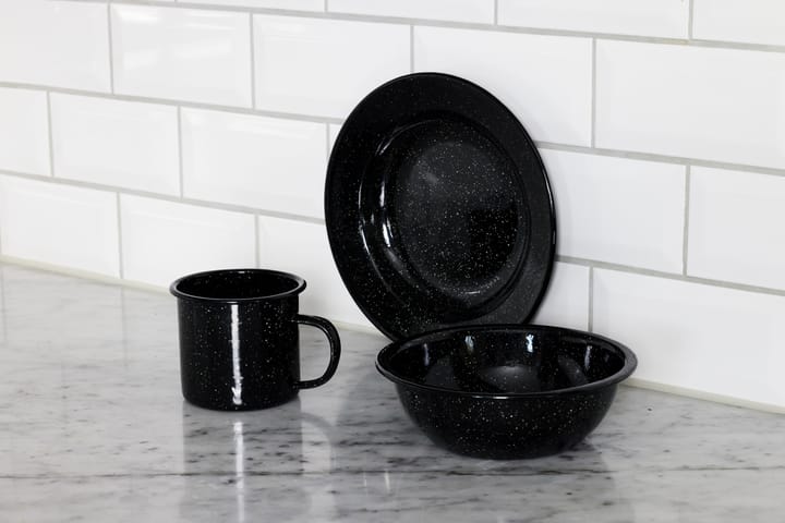 Tazza smaltata Doris 35 cl, Nero Sagaform