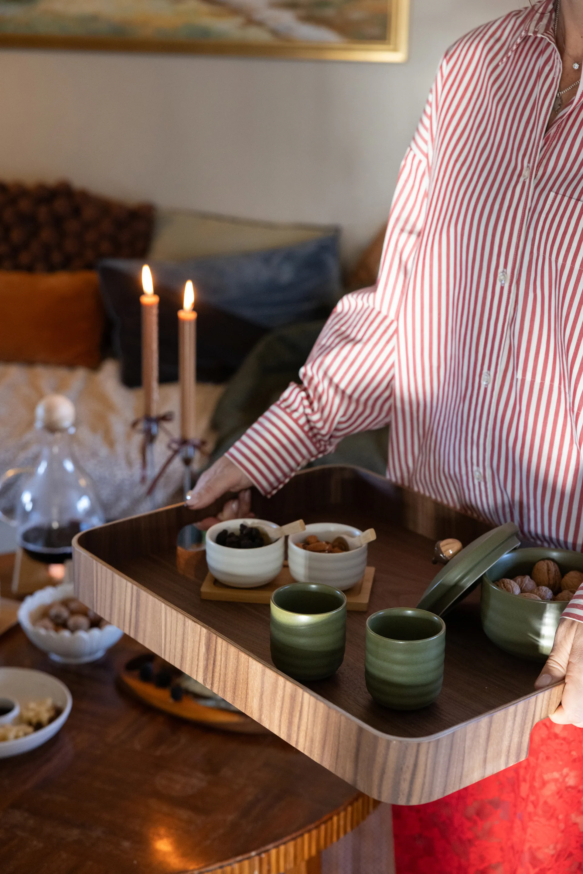 Vassoio grande Hanna 40x55 cm, Marrone scuro Sagaform