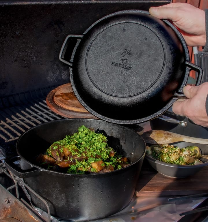 Casseruola in ghisa con coperchio-padella, Ø26 cm Satake