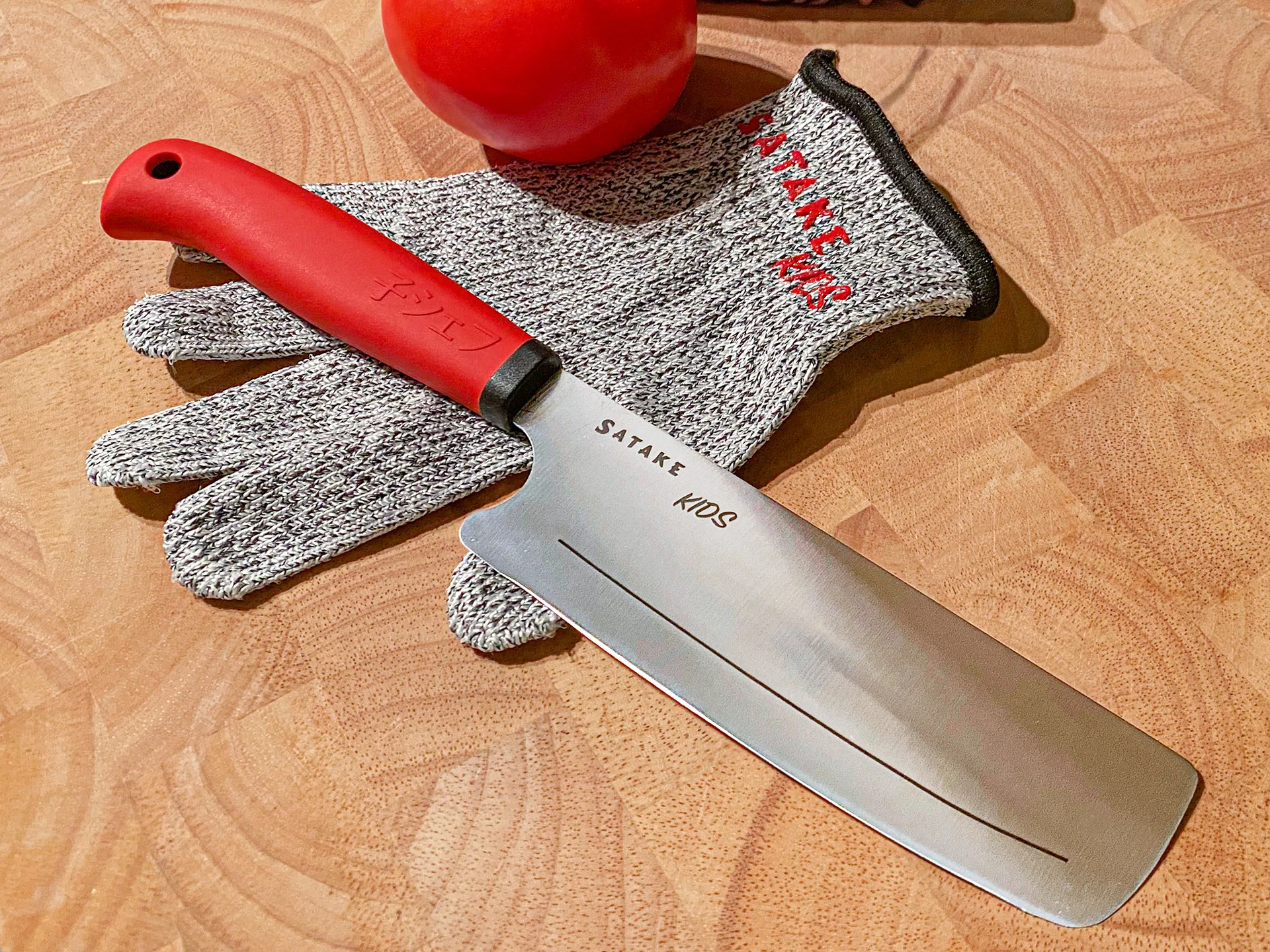 Coltello per bambini Satake Kids e guanto antitaglio, 2 pezzi Satake