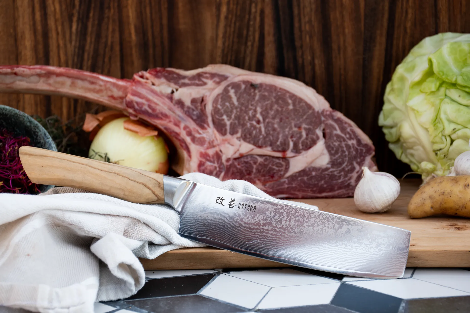 Coltello per verdure Satake Kaizen Nakiri, 16 cm Satake