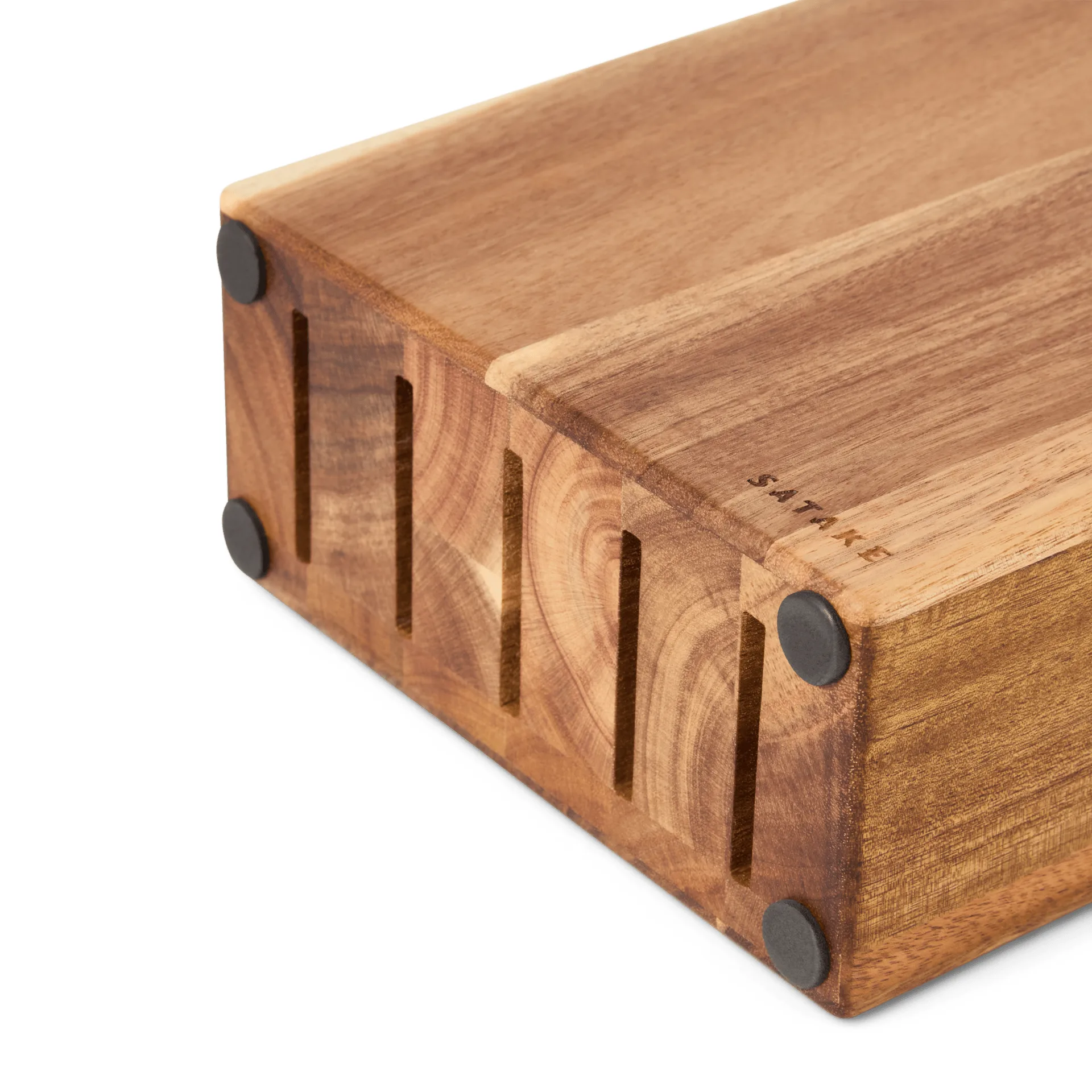 Portacoltelli Satake, Acacia, 5 coltelli, 22,8x18x8 cm Satake