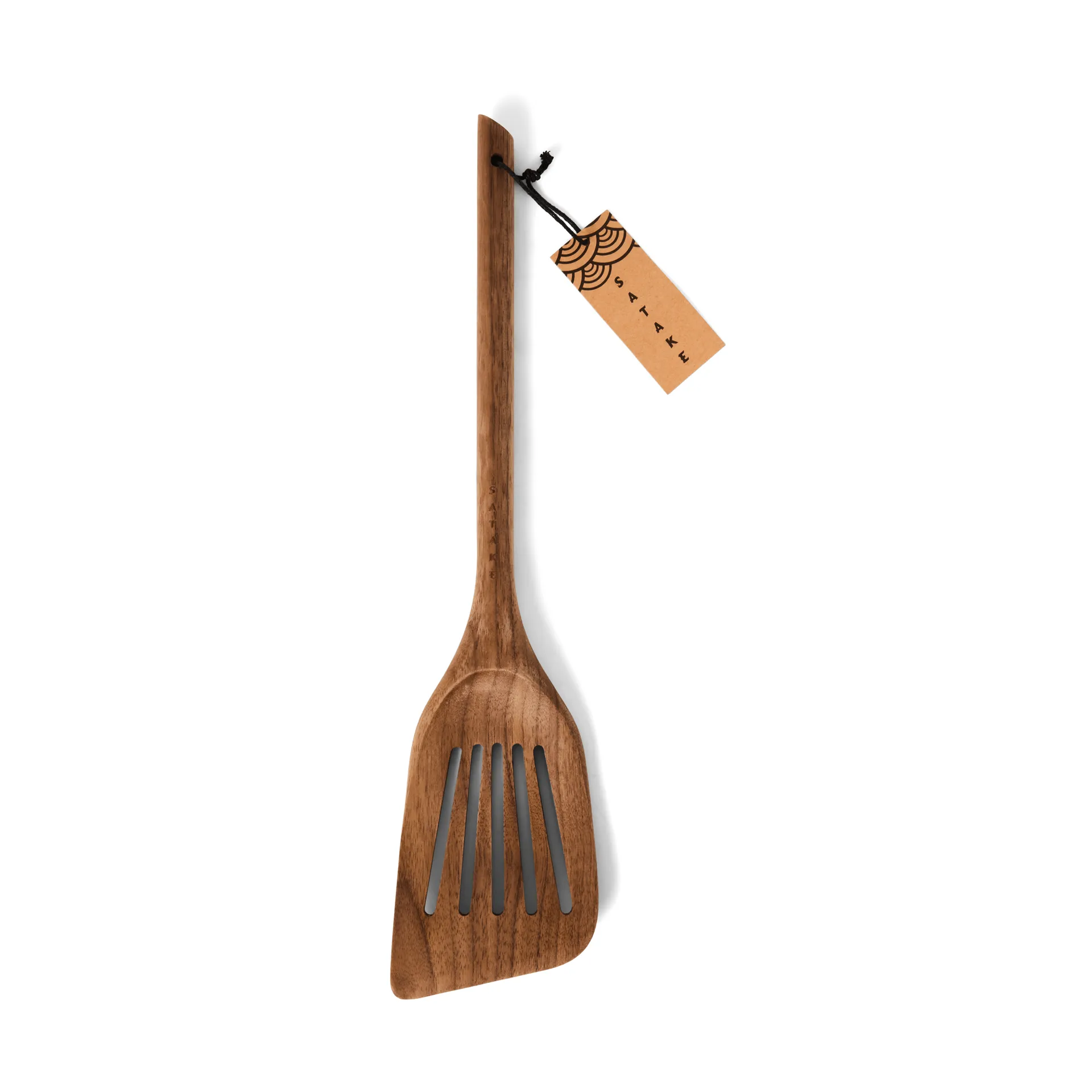 Spatola da cucina Satake 33,5 cm, Noce, forata Satake