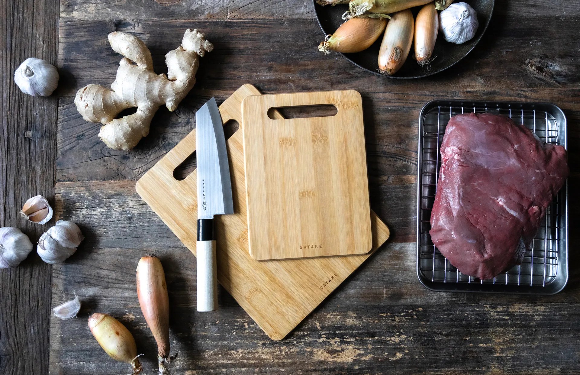 Tagliere Satake, Bambù, 2 pezzi Satake