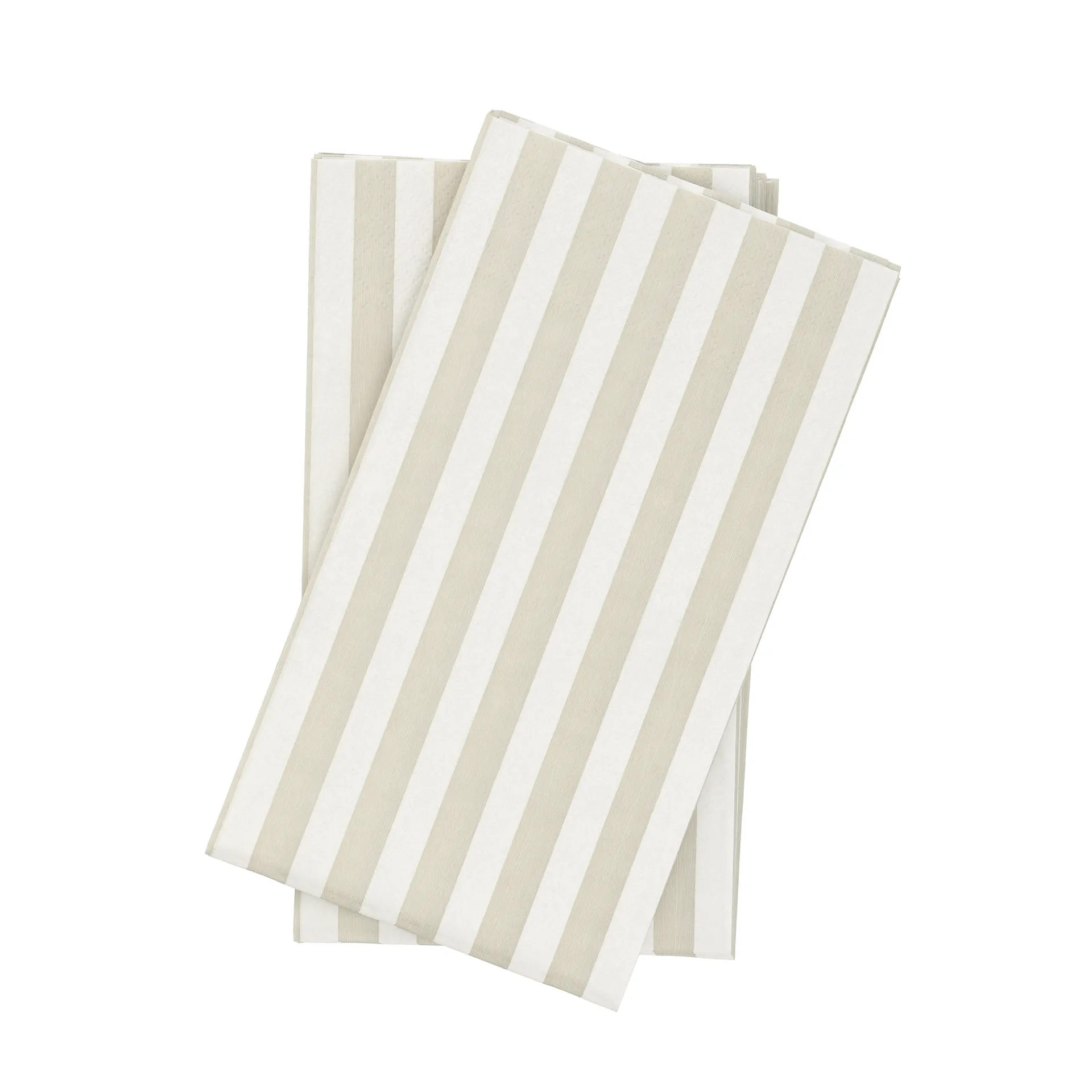 Bold Stripe tovagliolo di carta, Bianco-beige, confezione da 15, 33x40 cm Scandi Essentials