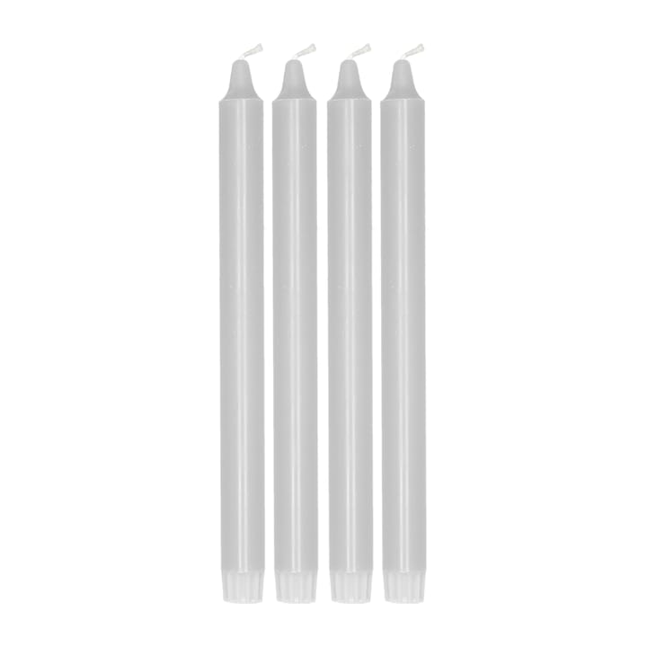 Candela affusolata Ambiance, confezione da 4, 27 cm - Icy Grey - Scandi Essentials