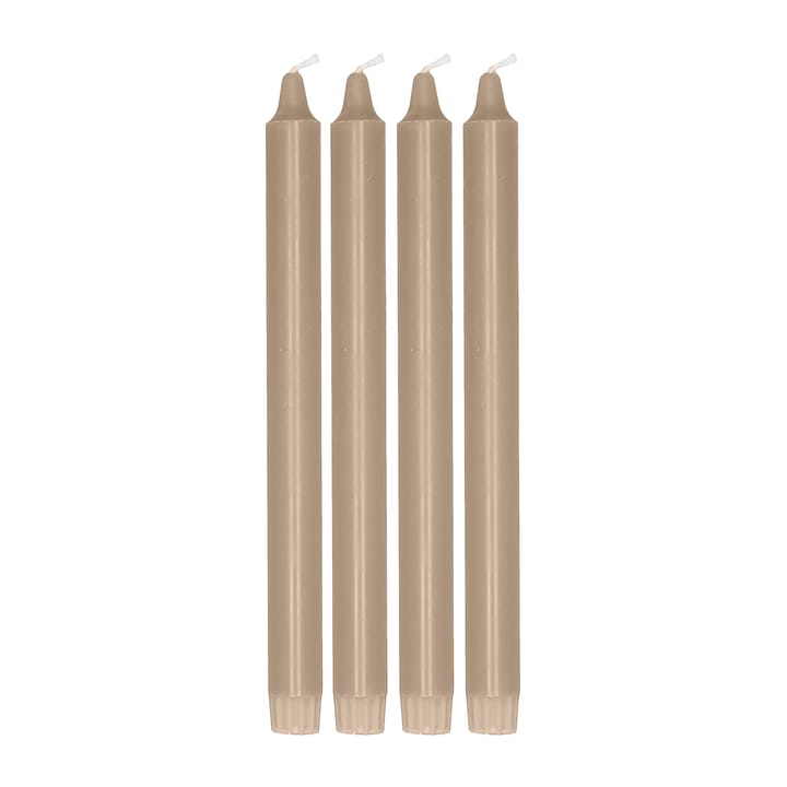 Candela affusolata Ambiance, confezione da 4, 27 cm - Sand - Scandi Essentials