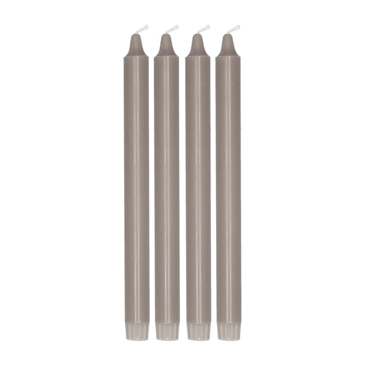 Candela affusolata Ambiance, confezione da 4, 27 cm - Taupe - Scandi Essentials