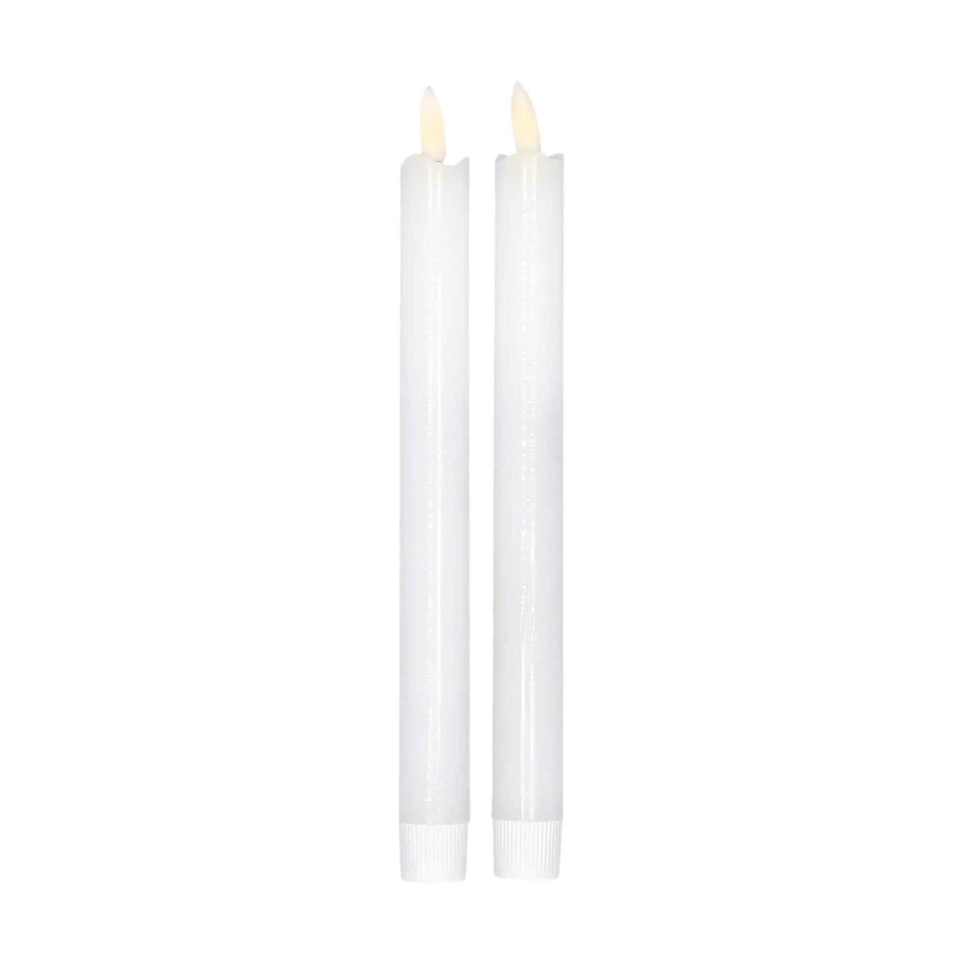 Candela LED Bright 25 cm confezione da 2, Bianco Scandi Essentials