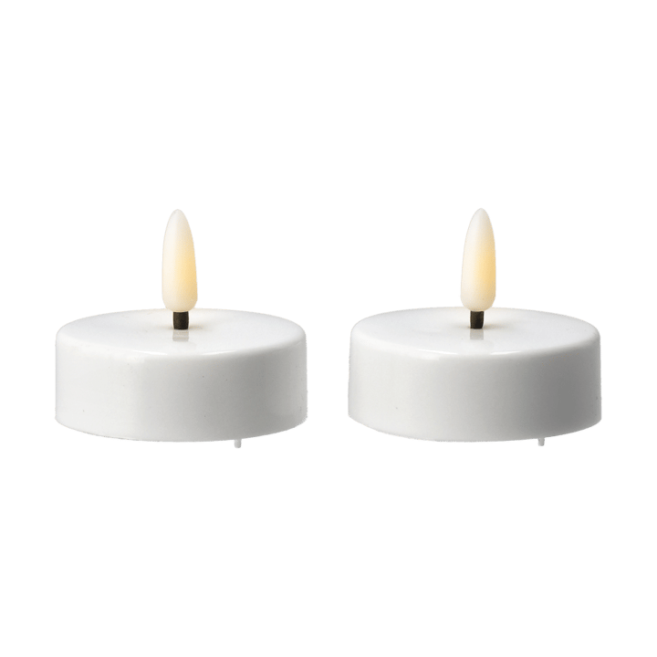 Candela LED Bright Ø 5,8 cm, confezione da 2 - Bianco - Scandi Essentials