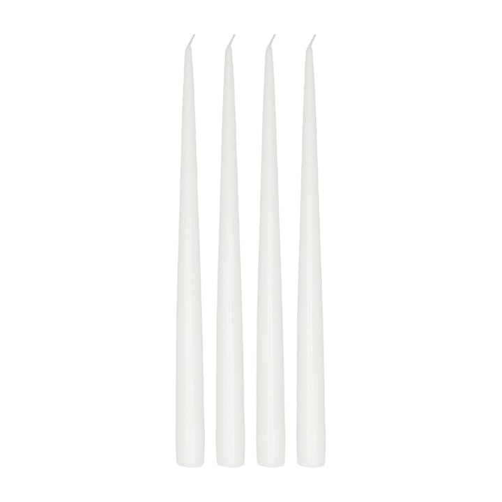 Candela lunga Atmosphere, confezione da 4, 32 cm - Bianco - Scandi Essentials