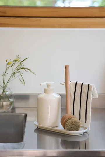 Daily strofinaccio con motivo - Bianco, confezione da 3 - Scandi Essentials