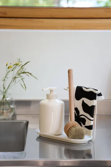 Daily strofinaccio con motivo - Bianco, confezione da 3 - Scandi Essentials