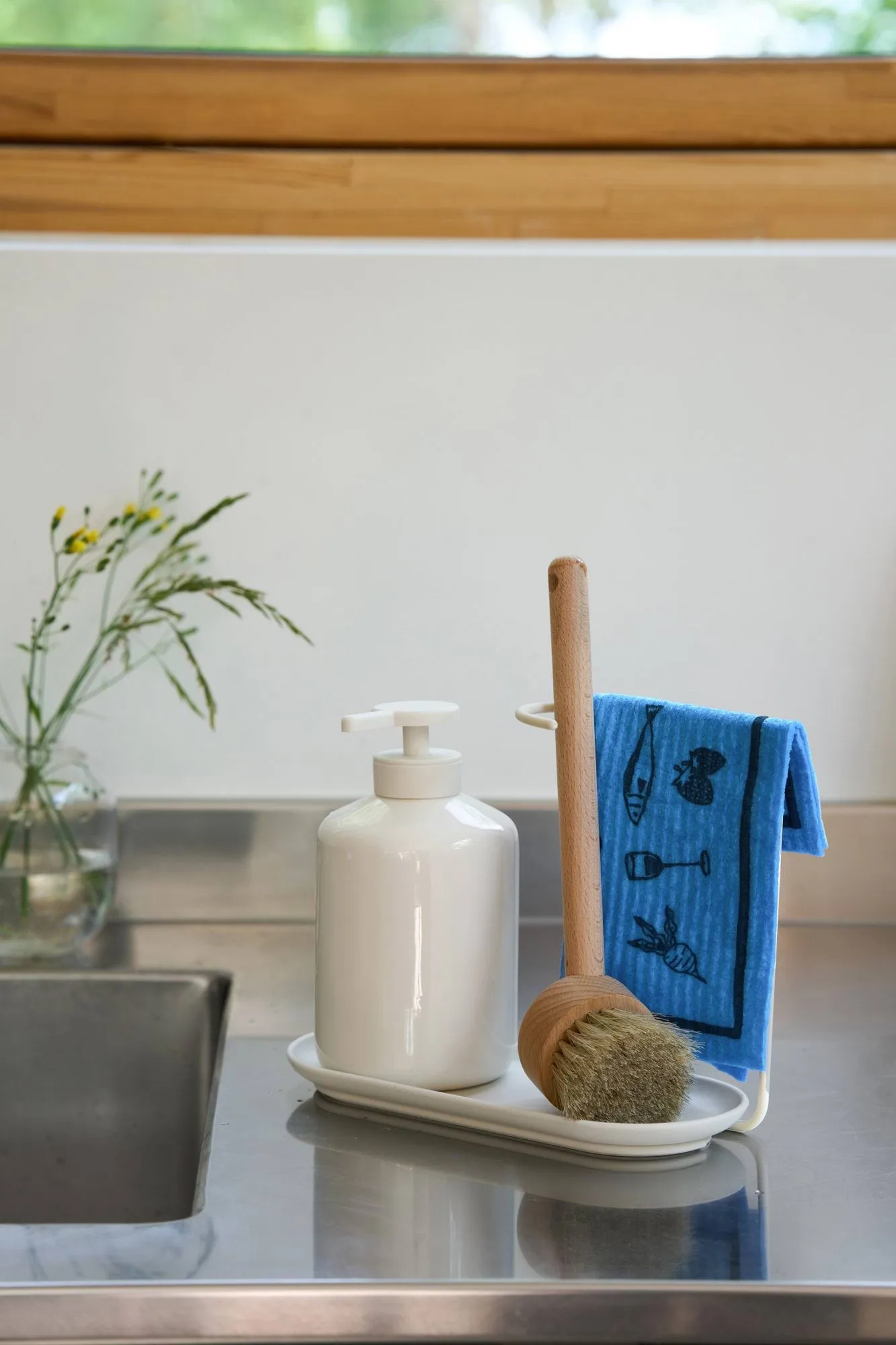 Daily strofinaccio con motivo, Blu, 3 pezzi Scandi Essentials