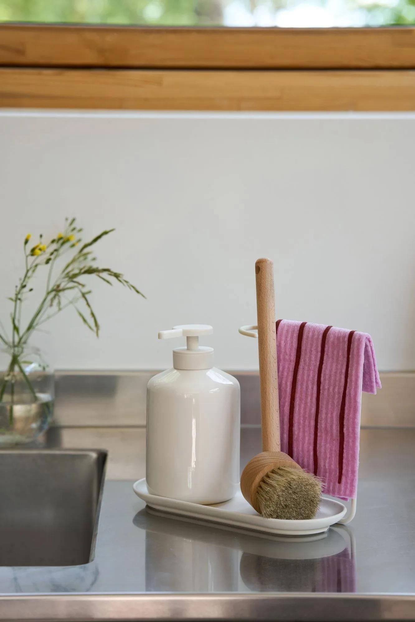 Daily strofinaccio con motivo, Rosa, confezione da 3 Scandi Essentials