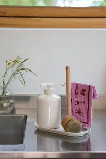 Daily strofinaccio con motivo - Rosa, confezione da 3 - Scandi Essentials