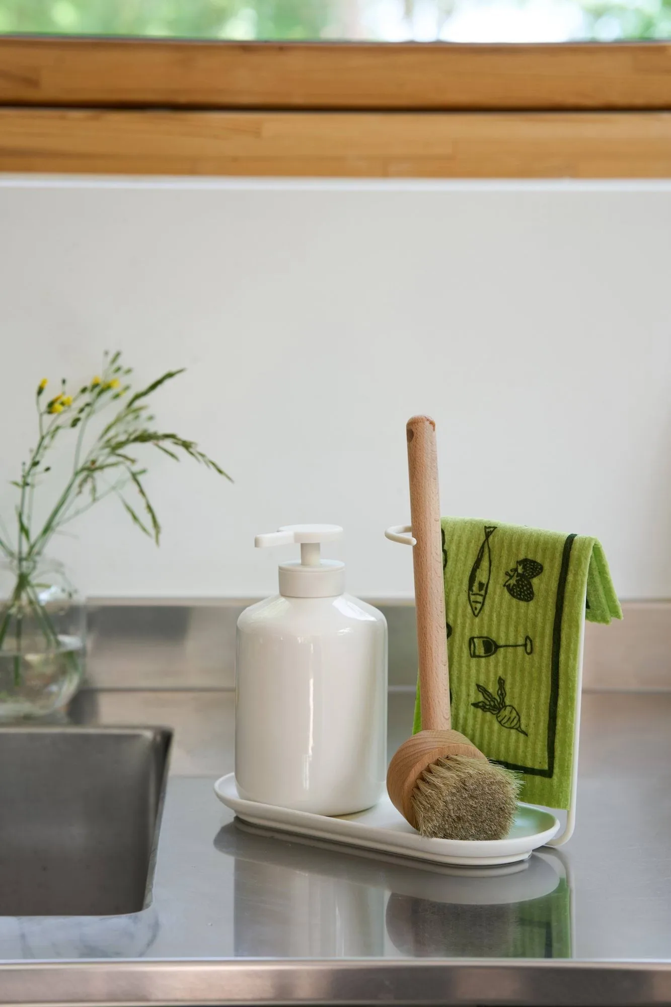 Daily strofinaccio con motivo, Verde, confezione da 3 Scandi Essentials