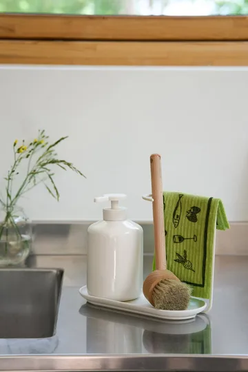 Daily strofinaccio con motivo - Verde, confezione da 3 - Scandi Essentials