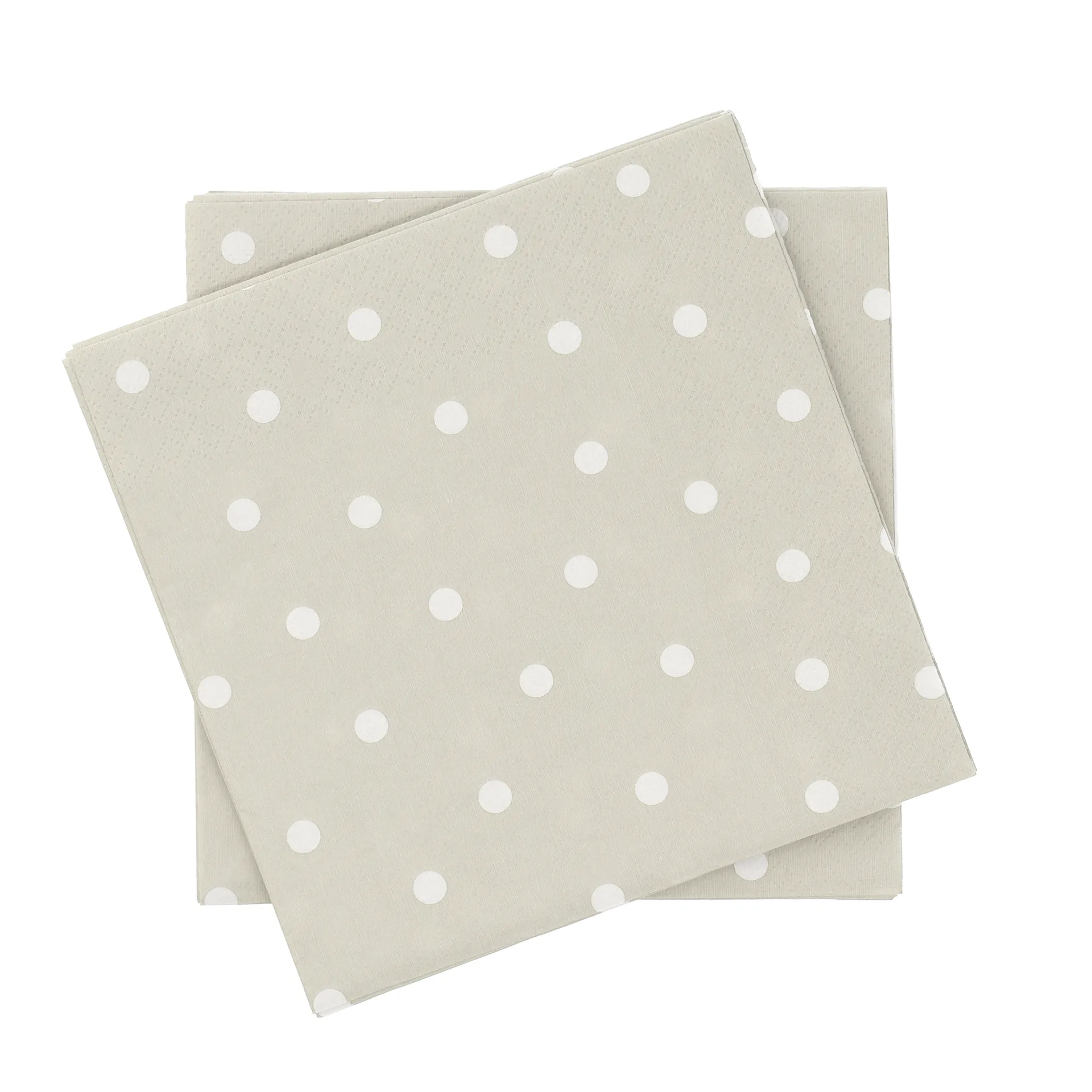 Fine dots tovagliolo di carta, Bianco-beige, confezione da 20, 33x33 cm Scandi Essentials