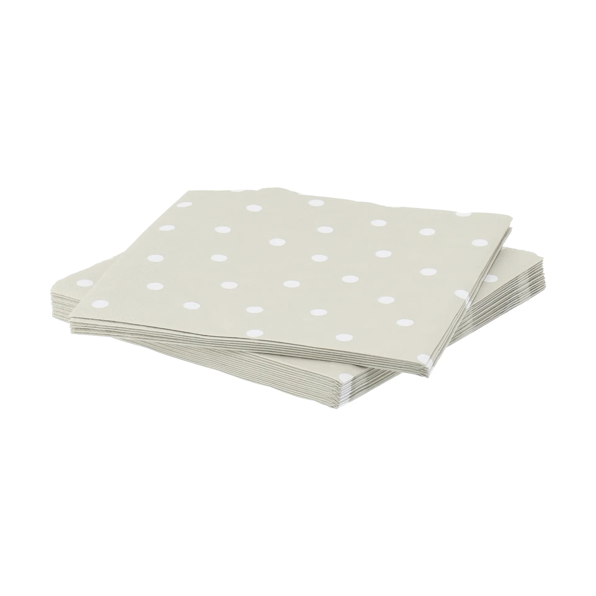 Fine dots tovagliolo di carta, Bianco-beige, confezione da 20, 33x33 cm Scandi Essentials