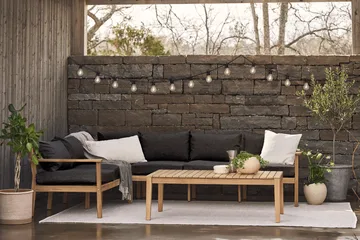 Ghirlanda luminosa Wisp nera - 855 cm, 20 luci - Scandi Essentials