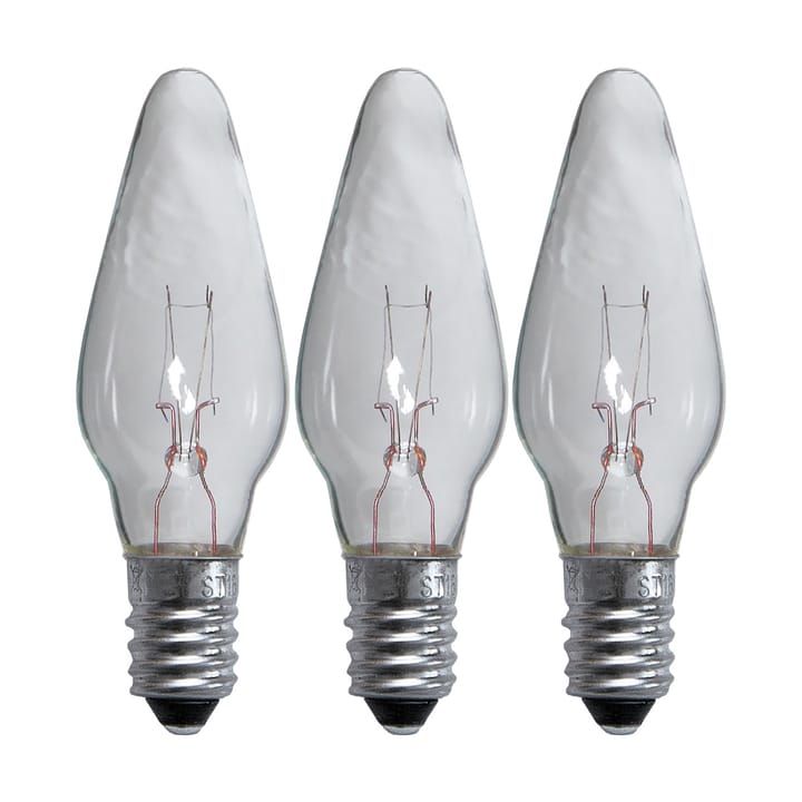 Lampadina Lit E10 di ricambio 55V confezione da 3 - Chiaro, 3W - Scandi Essentials