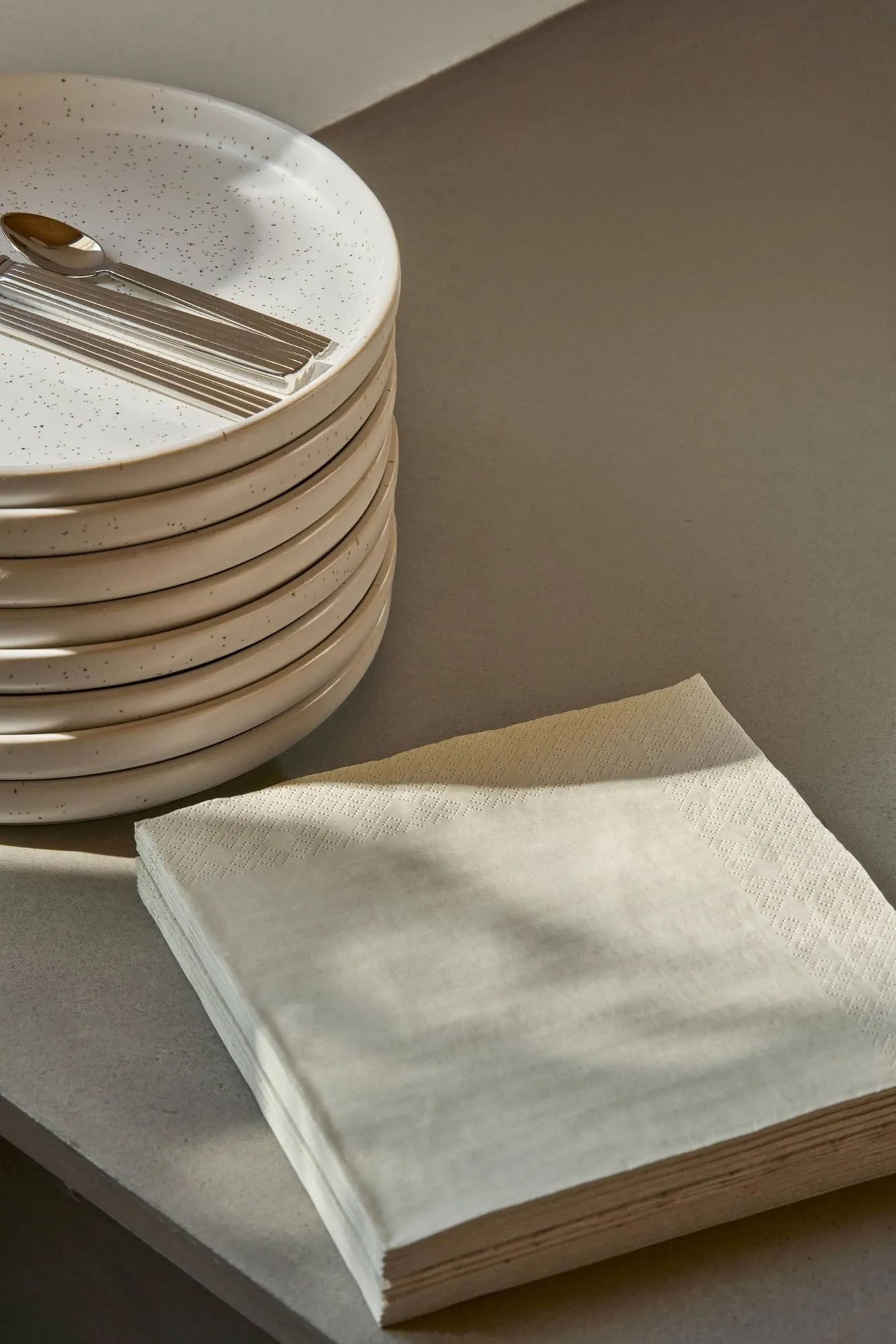 Plain tovagliolo di carta, Beige, confezione da 20, 40x40 cm Scandi Essentials