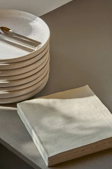 Plain tovagliolo di carta - Beige, confezione da 20, 40x40 cm - Scandi Essentials