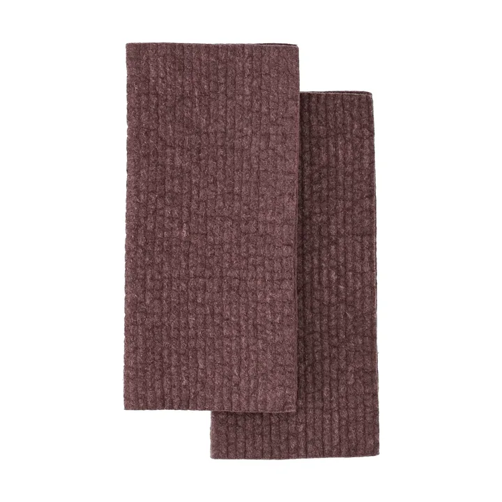 Rinse strofinaccio - Burgundy, confezione da 2 - Scandi Essentials