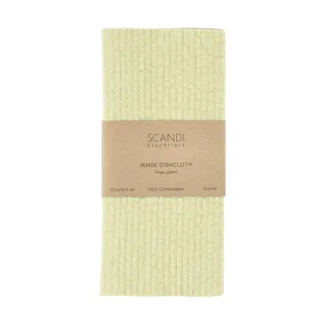 Rinse strofinaccio - Verde salvia, 2 pezzi - Scandi Essentials