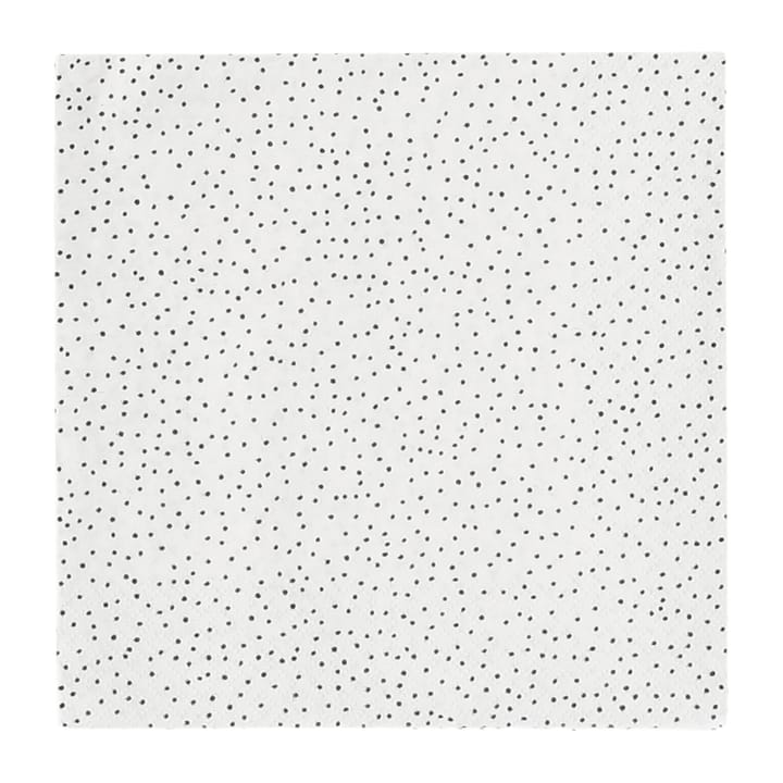 Tovaglioli Solstickan 33x33 cm, confezione da 20 - bianco-nero - Scandi Essentials